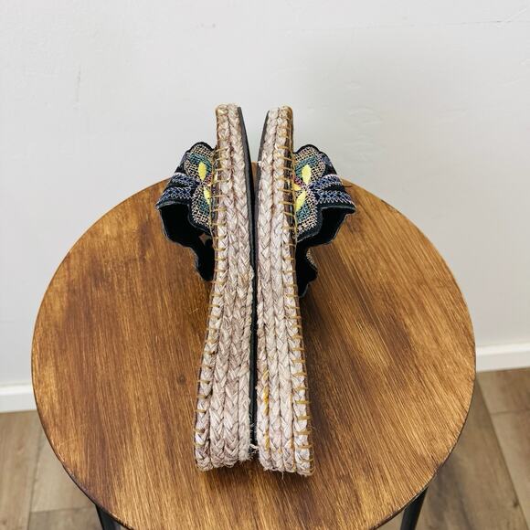 Reflexions By Andre Assous Raffia Embellished Sandal Women’s Size 9.5 - Picture 6 of 10